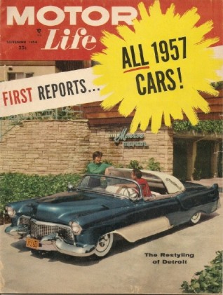 MOTOR LIFE 1956 SEPT - NEW CARS, CORVETTE SR-2, ARNODE, ELKART LAKE, BONNEVILLE
